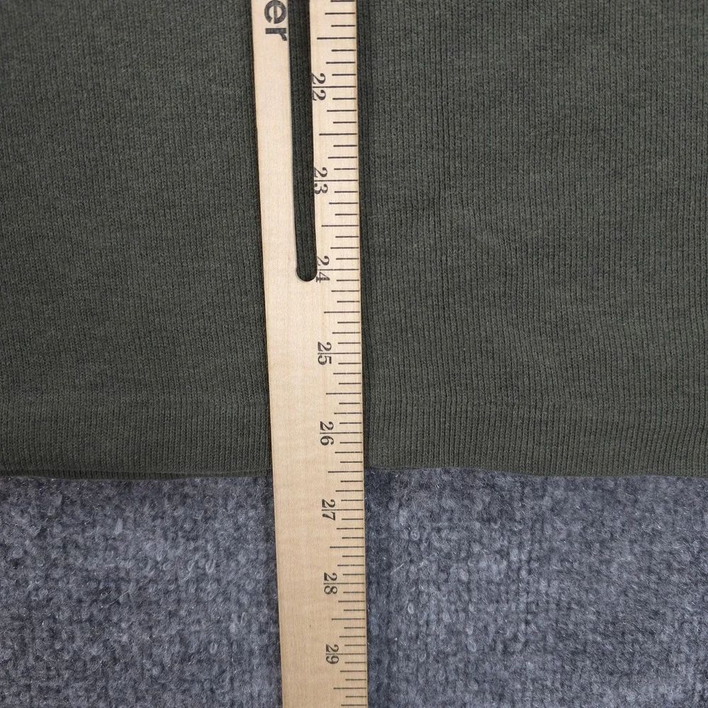 Vintage Polo Ralph Lauren Sweatshirt Mens Large Green 1/4 Zip Mock Neck Pullover